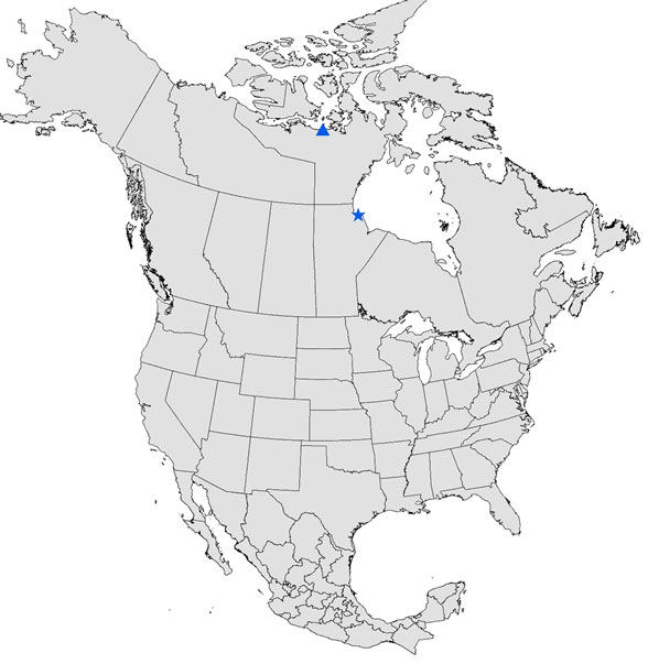 Map of arctic project locations